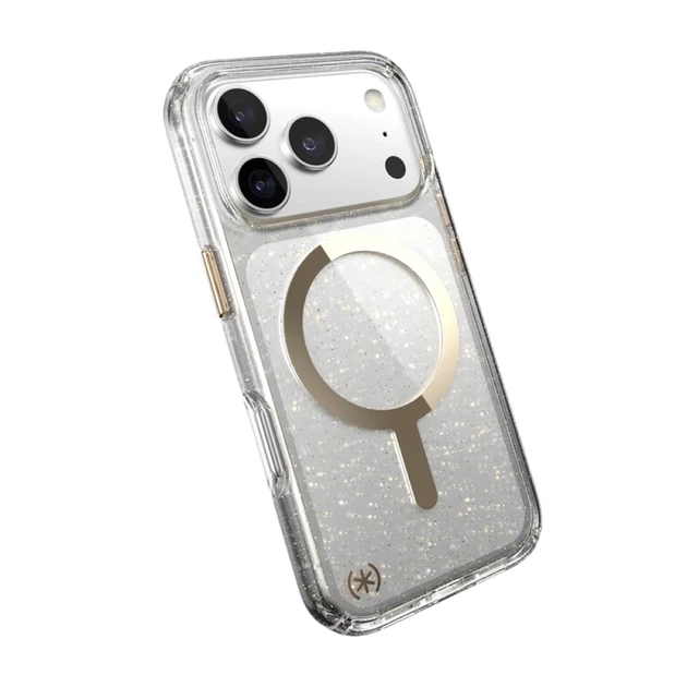 Чехол Speck Presidio Lux для iPhone 17 Pro Glitter / Gold Metallic with MagSafe (150978-9221) - изображение 7