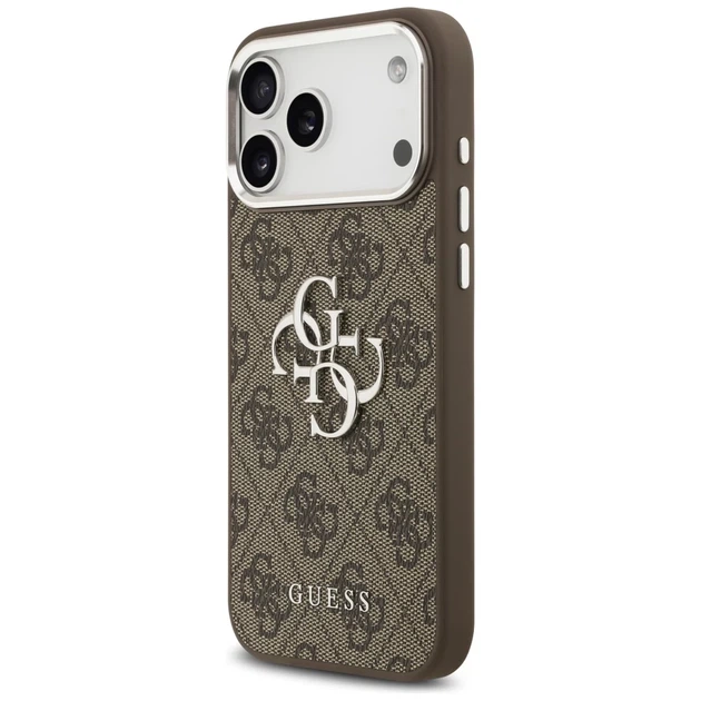 Чохол Guess 4G Big 4G Classic Logo для iPhone 17 Pro Max Brown Silver (GUHCP17XP4G4SMCW) - зображення 2