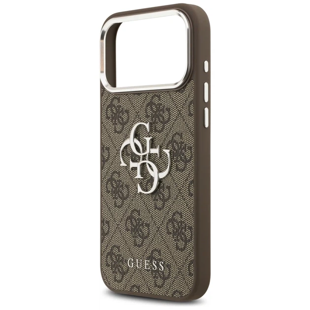 Чохол Guess 4G Big 4G Classic Logo для iPhone 17 Pro Max Brown Silver (GUHCP17XP4G4SMCW) - зображення 6