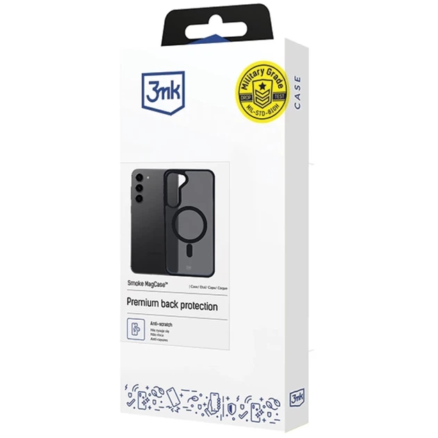 Чехол 3mk Smoke MagCase для Samsung Galaxy S23 with MagSafe (5903108563451) - изображение 3