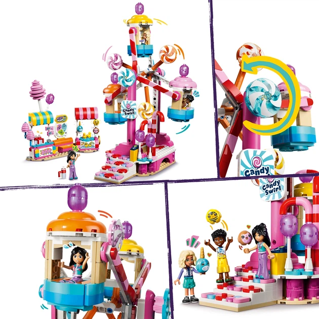 Конструктор LEGO Friends Колесо огляду з цукерками та капкейками 602 деталі (42700) - зображення 7