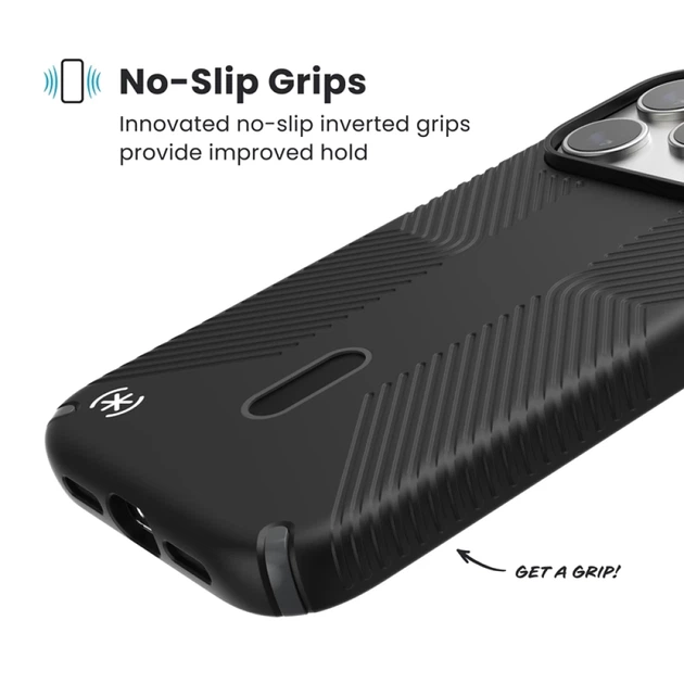 Чехол Speck Presidio2 Grip ClickLock для iPhone 17 Pro Max Black / Slate Grey / White with MagSafe (150986-D143) - изображение 4