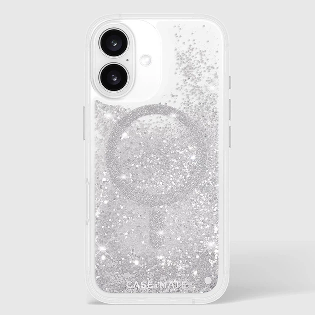 Чехол Case-Mate Waterfall для iPhone 16 Silver with MagSafe (CM054596) - изображение 9