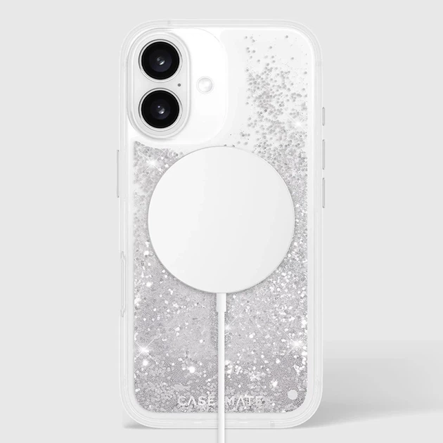 Чехол Case-Mate Waterfall для iPhone 16 Silver with MagSafe (CM054596) - изображение 10