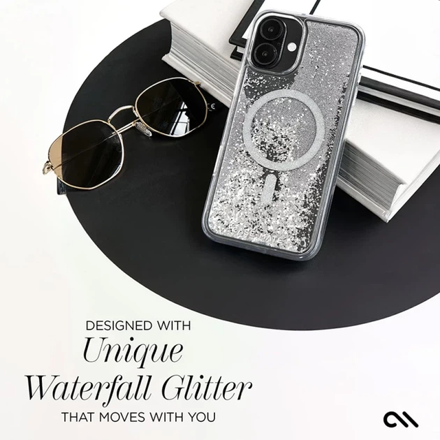 Чехол Case-Mate Waterfall для iPhone 16 Silver with MagSafe (CM054596) - изображение 14