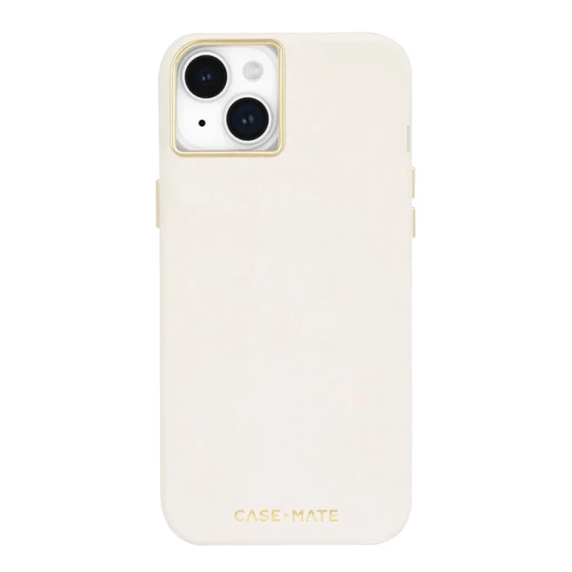 Чехол Case-Mate Silicone для iPhone 15 Plus бежевый with MagSafe (CM051564) - Фото 1 Чехол Case-Mate Silicone для iPhone 15 Plus бежевый with MagSafe (CM051564) - изображение 1