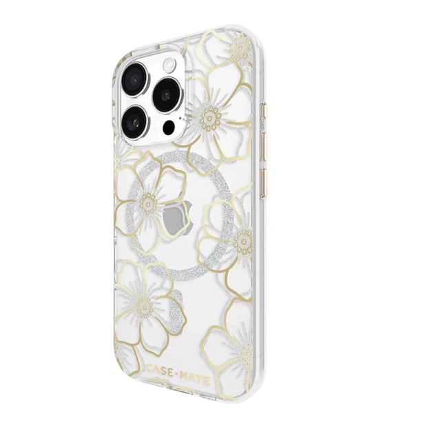 Чехол Case-Mate Floral Gems для iPhone 16 Pro Gold with MagSafe (CM054416) - изображение 4