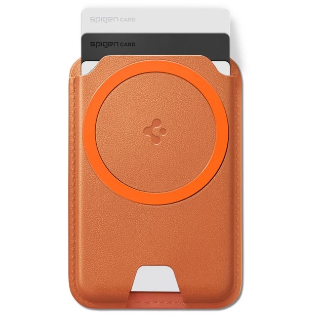 Чохол Spigen Valentinus MagFit Plus Universal Magnetic Card Holder Metallic with MagSafe Orange (8800337244731) - зображення 3