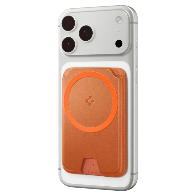 Чохол Spigen Valentinus MagFit Plus Universal Magnetic Card Holder Metallic with MagSafe Orange (8800337244731) - зображення 6