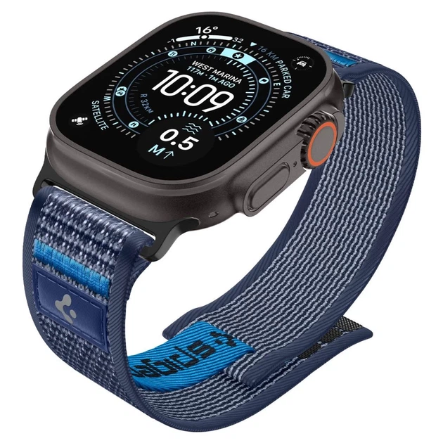 Ремінець Spigen Athlex Air 2 для Apple Watch Ultra 3/2/1 49 mm | Series 11/10 46 mm | Series 9/8/7/6/5/4/SE 45 mm | 44 mm Active Navy Blue (AMP10608) - зображення 5
