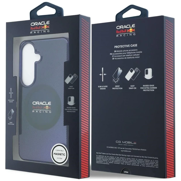 Чохол Red Bull Double Layer Blended Lines для Samsung Galaxy S26 Navy Blue with MagSafe (RBHMS26S24HGDSV) - зображення 8