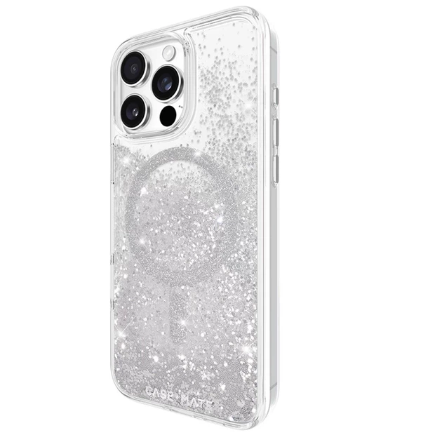 Чехол Case-Mate Waterfall для iPhone 16 Pro Max Silver with MagSafe (CM054612) - Фото 4 Чехол Case-Mate Waterfall для iPhone 16 Pro Max Silver with MagSafe (CM054612) - изображение 4