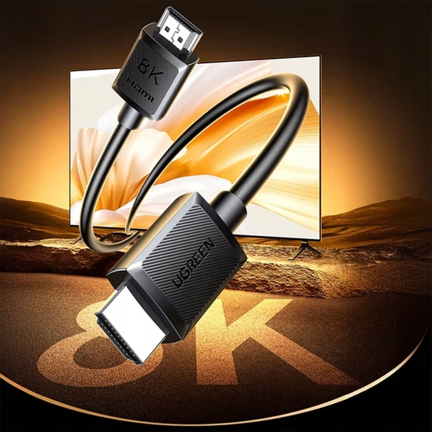 Кабель HDMI Ugreen 4K 5 м Black (6941876231768) - Фото 2 Кабель HDMI Ugreen 4K 5 м Black (6941876231768) - зображення 2