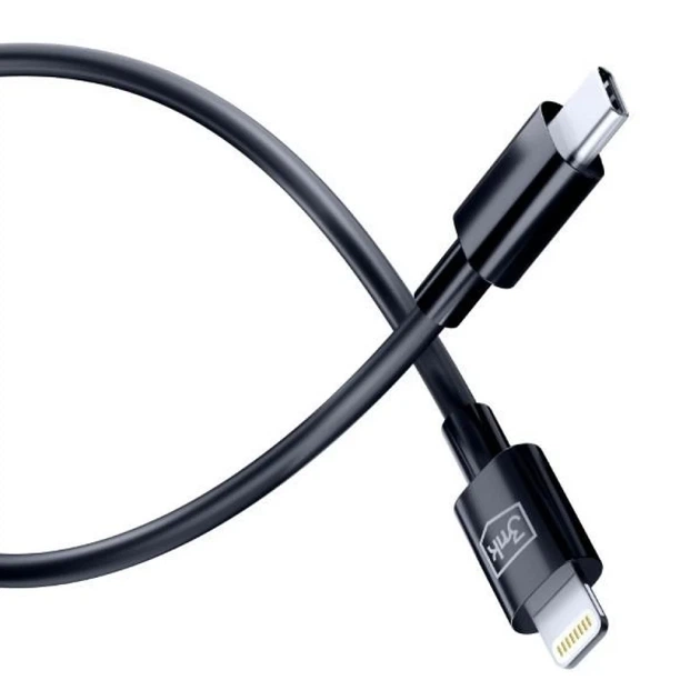 Кабель 3mk Hyper Cable USB-C - Lightning 20W 1.2m Black (5903108541206) - изображение 5