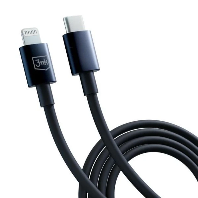 Кабель 3mk Hyper Cable USB-C - Lightning 20W 1.2m Black (5903108541206) - изображение 7