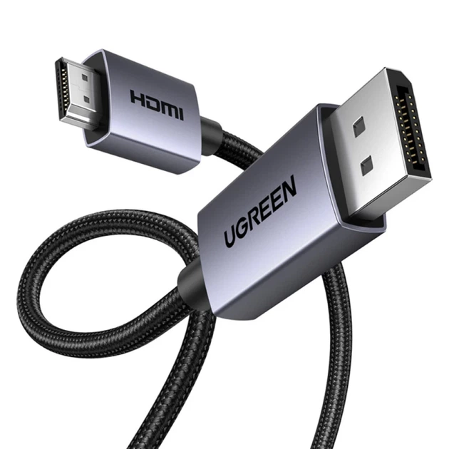 Кабель Ugreen DP123 DisplayPort to HDMI 4K 30Hz 2m (35842) - изображение 4