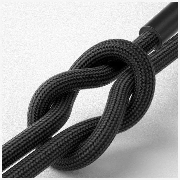 Кабель 3mk Hyper Cable N-Series USB-C to USB-C 50cm PD 3.0 QC 3.0 20V/3A 60W Black (5903108739221) - изображение 3