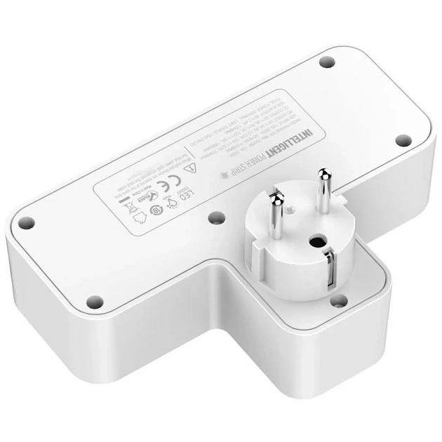 Удлинитель Beline с LED подсветкой 2xUSB-A/USB-C/2xAC White BLNPH01 (5906849664142) - Фото 4 Удлинитель Beline с LED подсветкой 2xUSB-A/USB-C/2xAC White BLNPH01 (5906849664142) - изображение 4