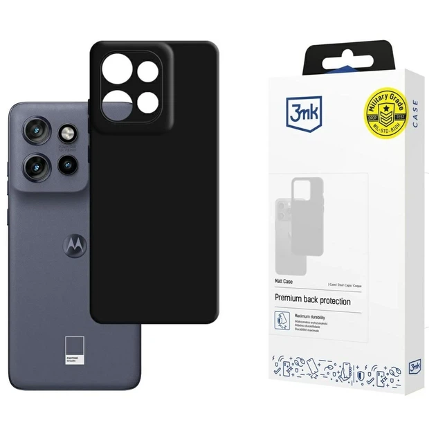 Чехол 3mk Matt Case для Motorola Edge 50 Neo Black (5903108608039) - Фото 1 Чехол 3mk Matt Case для Motorola Edge 50 Neo Black (5903108608039) - изображение 1