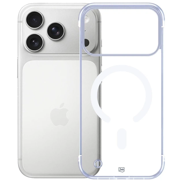 Чехол 3mk Just20g MagCase для iPhone 17 Pro Transparent with MagSafe (5903108664899) - изображение 6