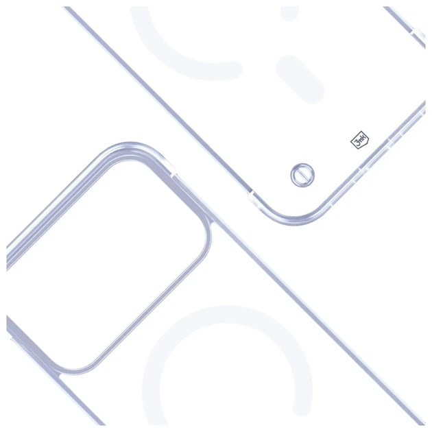 Чехол 3mk Just20g MagCase для iPhone 17 Pro Transparent with MagSafe (5903108664899) - изображение 7