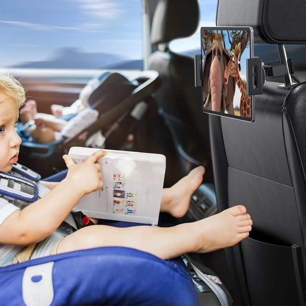 Автодержатель Tech-Protect V3 Headrest Car Mount Black (5906302375424) - изображение 8