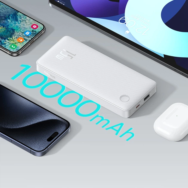 Павербанк Baseus Airpow Lite 10000mAh 15W White (P10067500213-00) - зображення 6