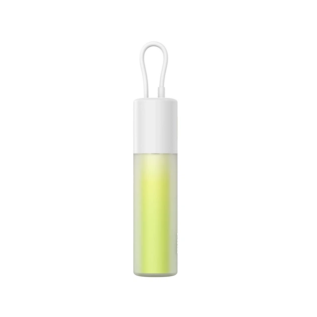 Портативний зарядний пристрій Baseus Popsicle 5200mAh 20W with Built-In Lightning Cable/USB-C to USB-C Cable White Green (P10055601613-00) - зображення 3