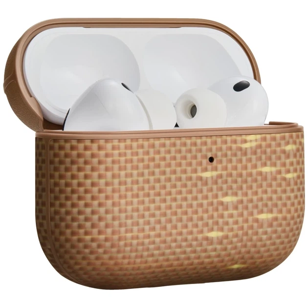Чехол Pitaka Aramid Fiber для AirPods Pro 3 золотистый (APM2504) - изображение 5