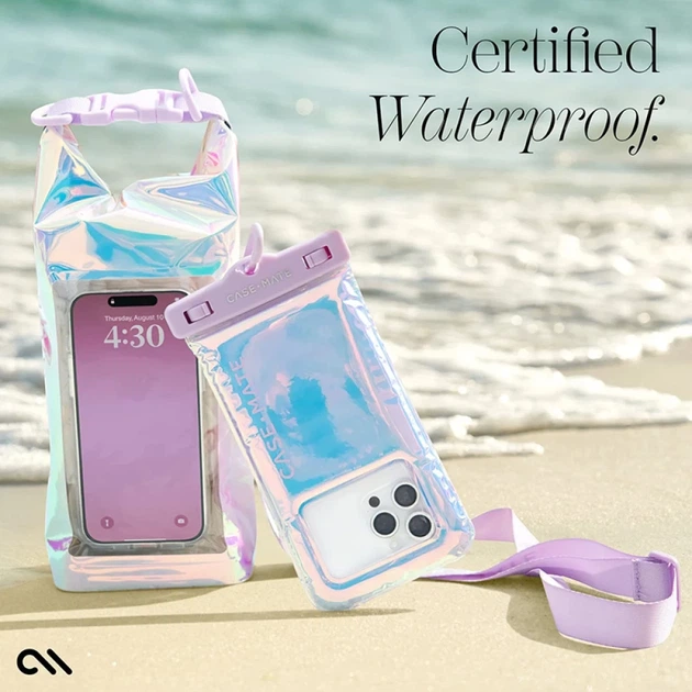 Водонепроникний чохол Case-Mate Waterproof Phone Dry Bag з кишенею для телефону до 7" Soap Bubble (CM052390) - зображення 3