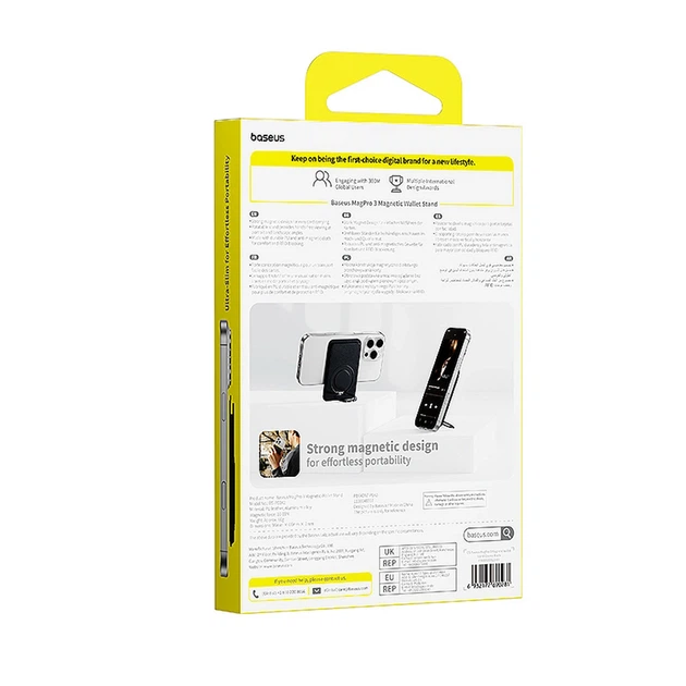 Гаманець Baseus MagPro 3 з підставкою Black with MagSafe (6932172690281) - зображення 7