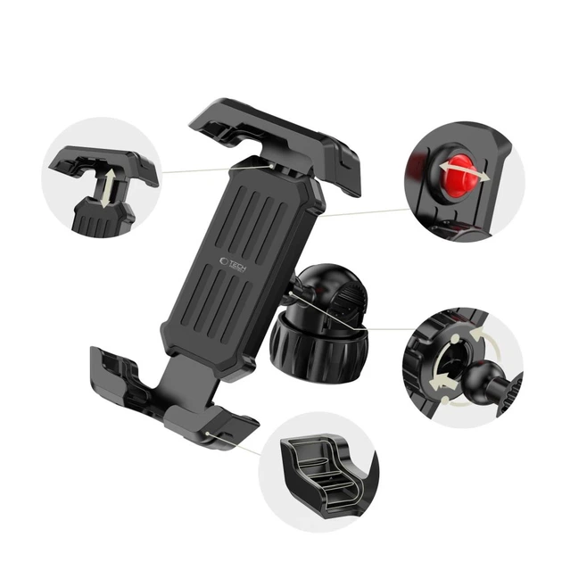 Держатель Tech-Protect V6 Universal для велосипеда и мотоцикла Black (5906302339907) - изображение 5