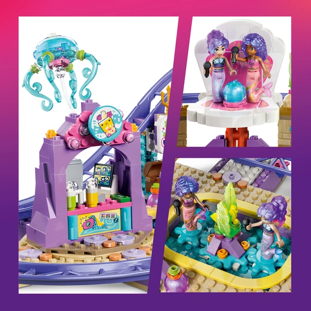 Конструктор LEGO Friends Американські гірки з русалками 864 деталі (42703) - зображення 4