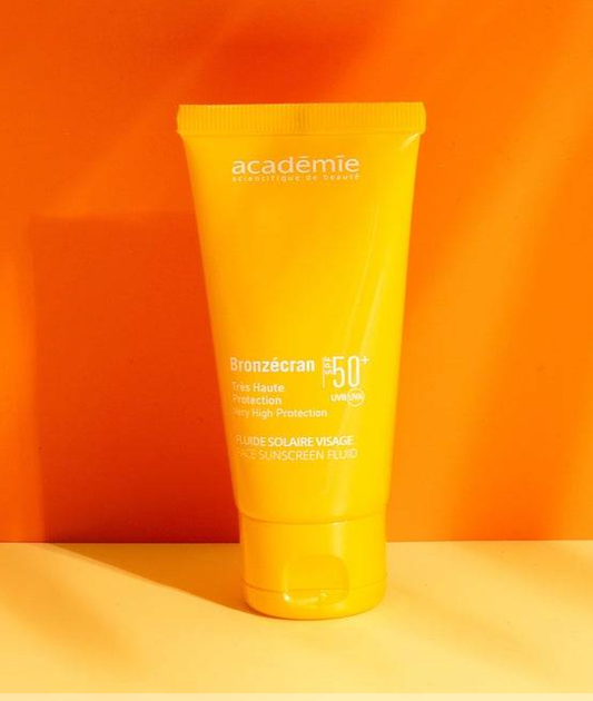 Солнцезащитный флюид для лица UVA/UVB SPF 50+ Academie Bronzecran Face Sunscreen Fluid SPF 50+ 50 мл - Фото 2 Солнцезащитный флюид для лица UVA/UVB SPF 50+ Academie Bronzecran Face Sunscreen Fluid SPF 50+ 50 мл - изображение 2