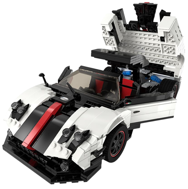 Klocki konstrukcyjne Rastar Pagani Zonda Cinque 1:16 960 elementów 98200 (6930751319493) - obraz 3