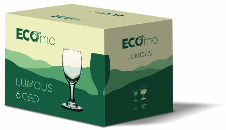 Набор рюмок Ecomo Lumous L10 (60мл) 6шт - изображение 2