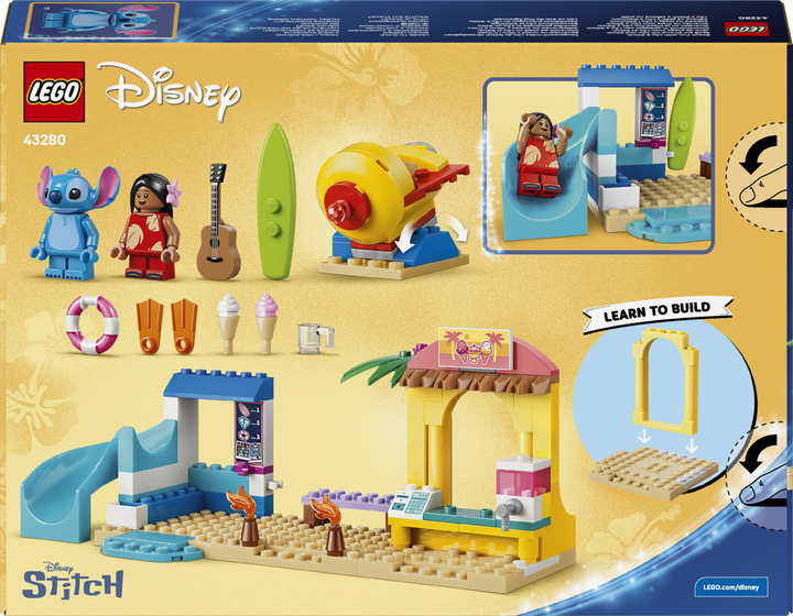 Конструктор LEGO Disney Веселощі на пляжі з Ліло і Стічем 113 деталей (43280) - зображення 9