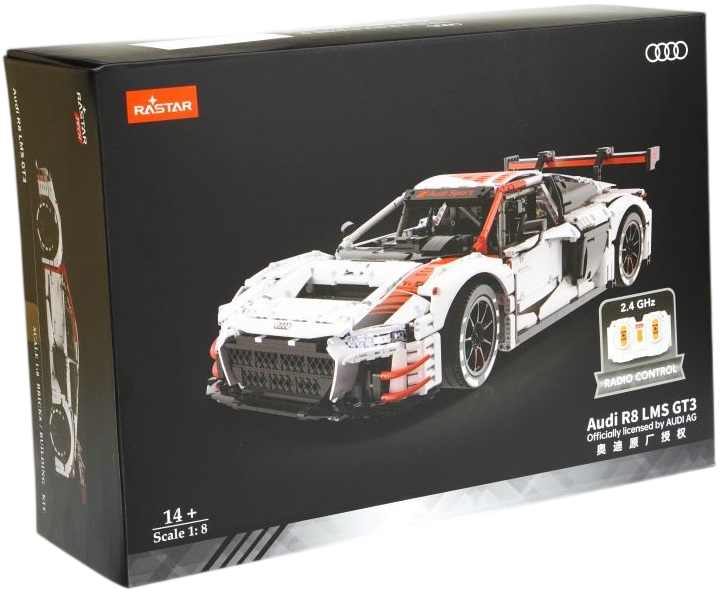 Конструктор Rastar Audi R8 GT3 Bricks 1:8 3322 елементів 99300 (6930751322011) - Фото 6 Конструктор Rastar Audi R8 GT3 Bricks 1:8 3322 елементів 99300 (6930751322011) - зображення 6