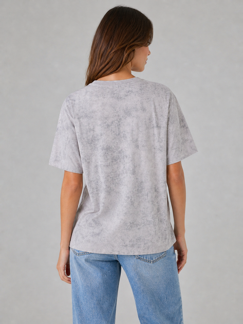 Модная женская футболка градиентная серая (N1569) one size - изображение 2