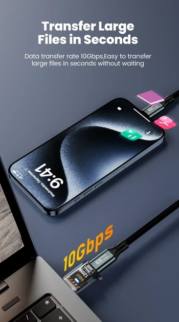 Адаптер OTG USB (тато) — Type-C (мама) — перехідник USB на USB-C для смартфона, планшета та ПК QC-069 - зображення 2