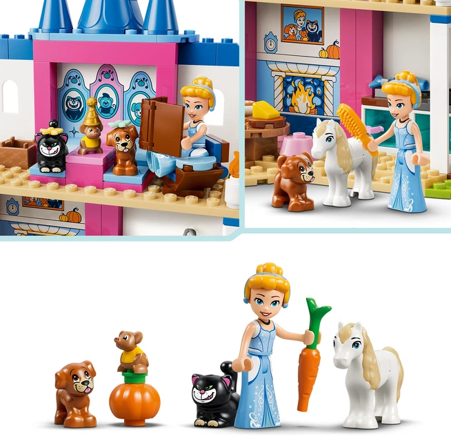 Конструктор LEGO Disney Princess Замок Попелюшки та її друзів-тварин 149 деталей (43283) - Фото 7 Конструктор LEGO Disney Princess Замок Попелюшки та її друзів-тварин 149 деталей (43283) - зображення 7