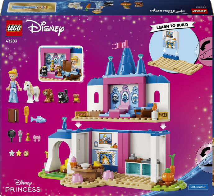 Конструктор LEGO Disney Princess Замок Попелюшки та її друзів-тварин 149 деталей (43283) - Фото 9 Конструктор LEGO Disney Princess Замок Попелюшки та її друзів-тварин 149 деталей (43283) - зображення 9