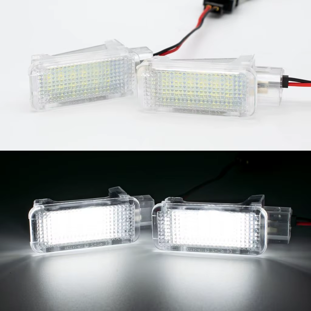 LED-підсвітка салону багажника бардачка skoda AUDI Ауді Porsche порш VW Volkswagen фольцваген seatшкода 2 штуки - зображення 2