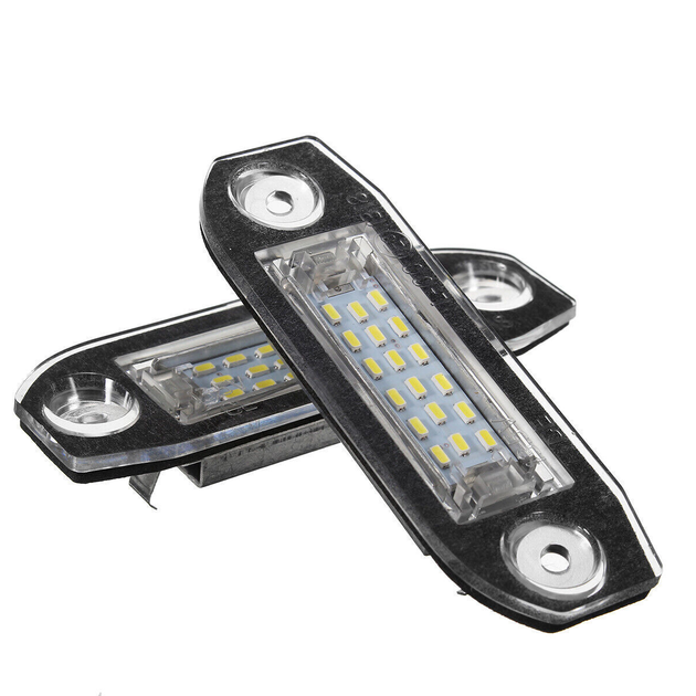 LED подсветка номера для Volvo S40 S60 S80 XC70 XC60 S60 C70 V50 XC70 V70 вольво 2 штуки - изображение 5