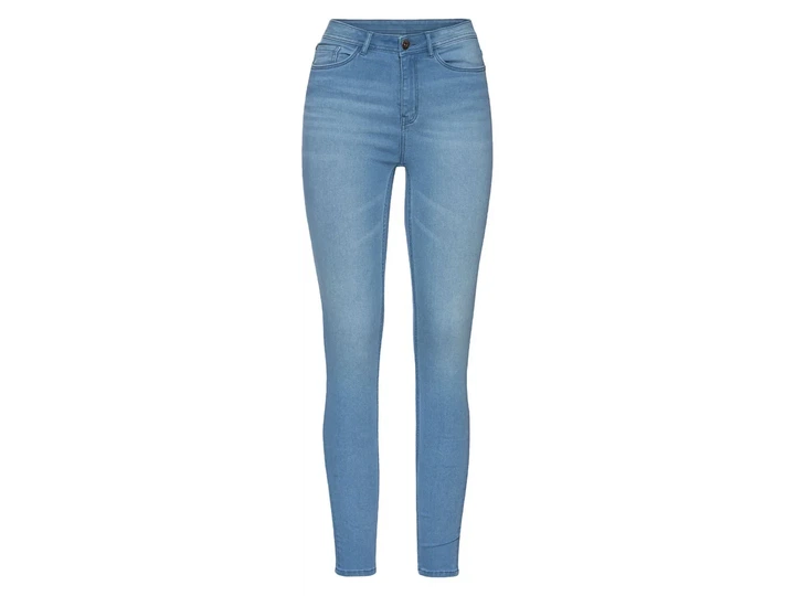 Женские джинсы Super Skinny Fit Esmara с высокой талией светло-голубые р. 42 УКР / 36 EU - изображение 4
