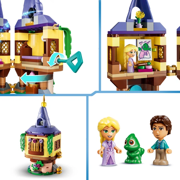 Конструктор LEGO Disney Princess Мінівежа Рапунцель 171 деталь (43294) - Фото 4 Конструктор LEGO Disney Princess Мінівежа Рапунцель 171 деталь (43294) - зображення 4