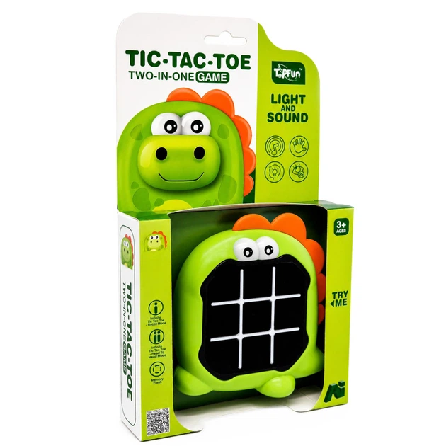 Дитяча гра "Натискай швидко: Динозавр" Tic-Tac-Toe G66-5 зі світлом та звуком Bambi G66-5 - Фото 1 Дитяча гра "Натискай швидко: Динозавр" Tic-Tac-Toe G66-5 зі світлом та звуком Bambi G66-5 - зображення 1