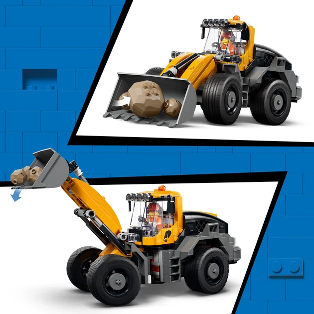 Конструктор LEGO City Самоскид і фронтальний ковшовий навантажувач 1132 деталі (60494) - зображення 4