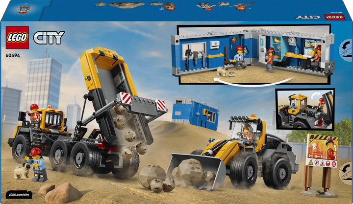Конструктор LEGO City Самоскид і фронтальний ковшовий навантажувач 1132 деталі (60494) - зображення 9