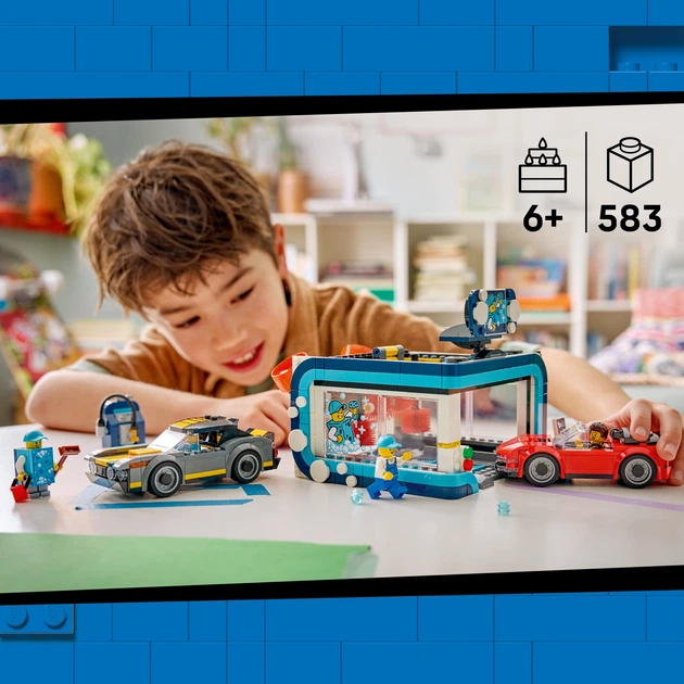 Конструктор LEGO City Тунельна автомийка 583 деталі (60497) - зображення 3